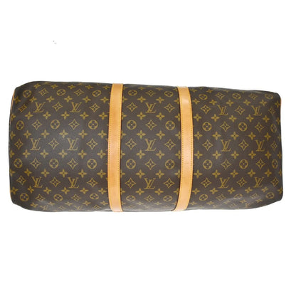 Louis Vuitton Keepall Monogram, Brown, Canvas, Travel Bag