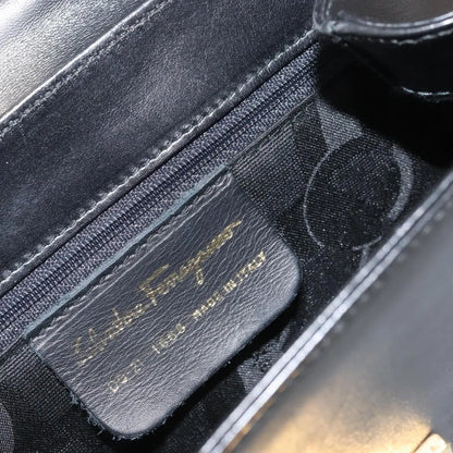 Salvatore Ferragamo Vintage Leather, Black, Leather, Handbag