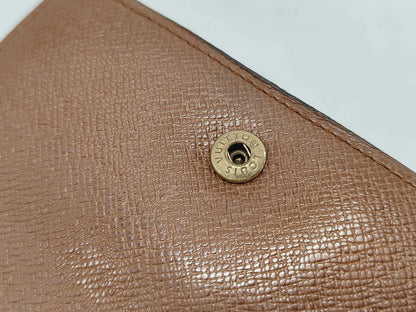 Louis Vuitton Porte Tresor Etui Papiers Monogram Canvas, Brown, Canvas, Wallet