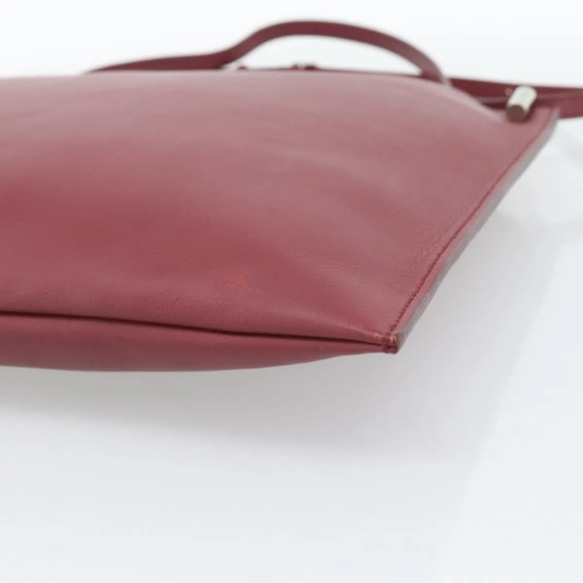 Celine Fortune Cookie Convertible Leather, Burgundy, Leather, Shoulder Bag
