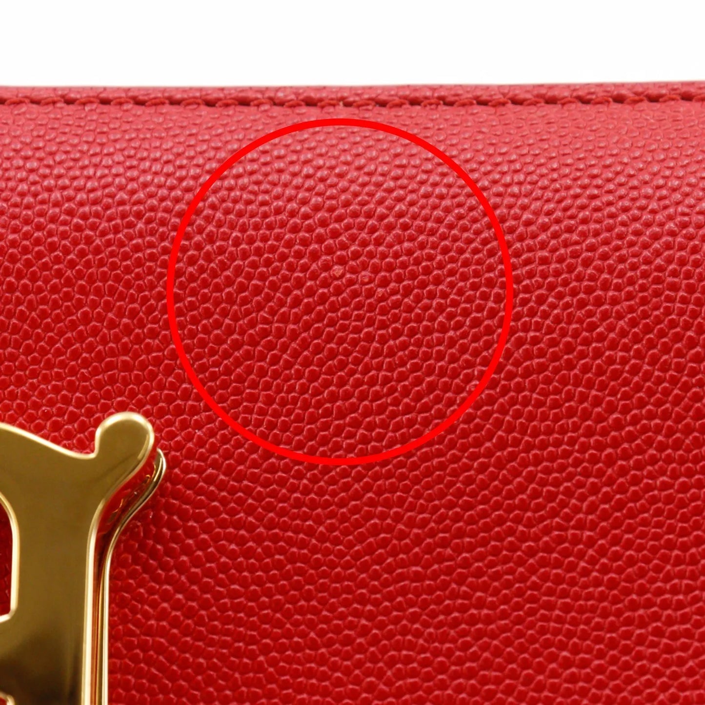 Burberry TB Flap Leather, Red, Leather, Clutch