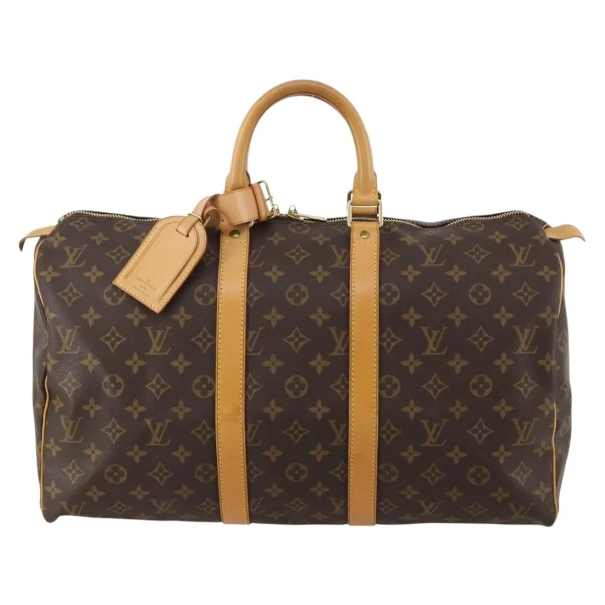 Louis Vuitton Keepall Monogram Canvas, Brown, Canvas, Travel Bag