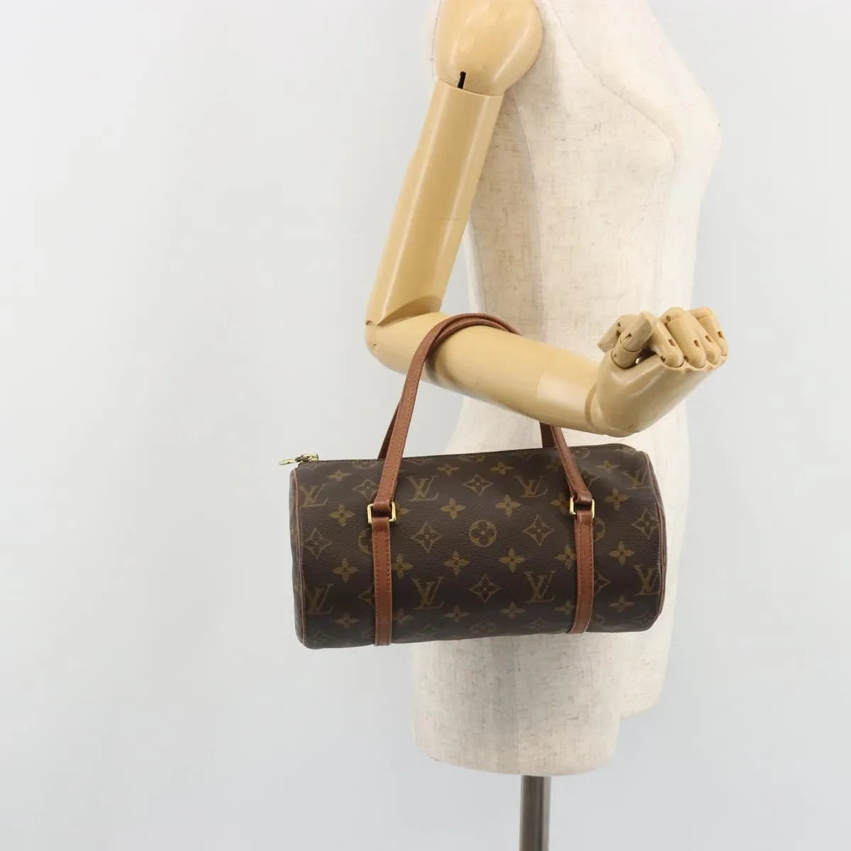 Louis Vuitton Papillon Monogram Canvas, Brown, Canvas, Handbag