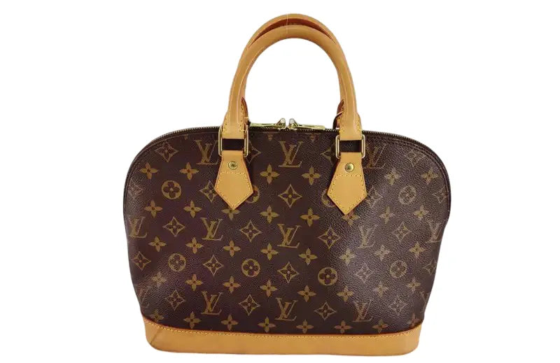 Louis Vuitton Vintage Alma Monogram Canvas, Brown, Canvas, Handbag