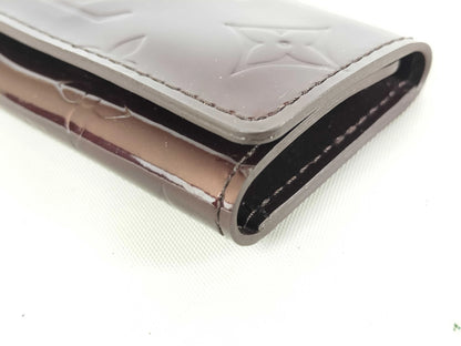 Louis Vuitton Multiclés 4 Cuir verni, Burgundy, Patent Leather, Wallet