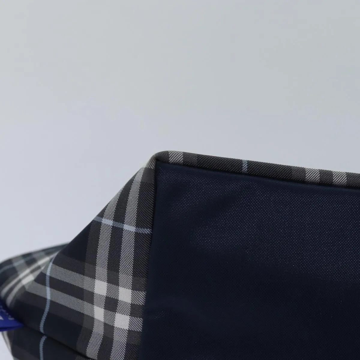 Burberry Nova Check Blue Label Nylon, Navy, Nylon, Handbag