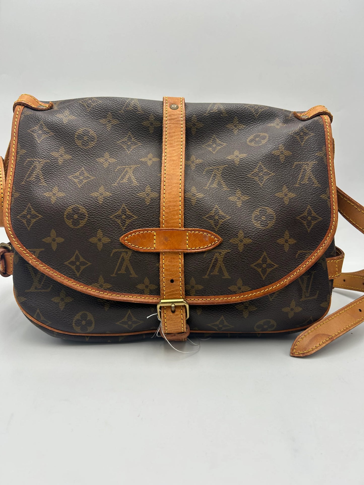 Louis Vuitton Saumur Monogram Canvas, Brown, Canvas, Shoulder Bag