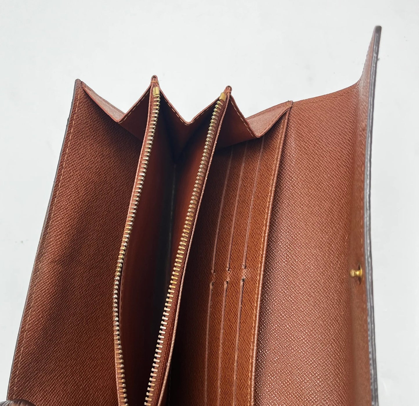 Louis Vuitton Emilie Monogram Canvas, Brown, Canvas, Wallet