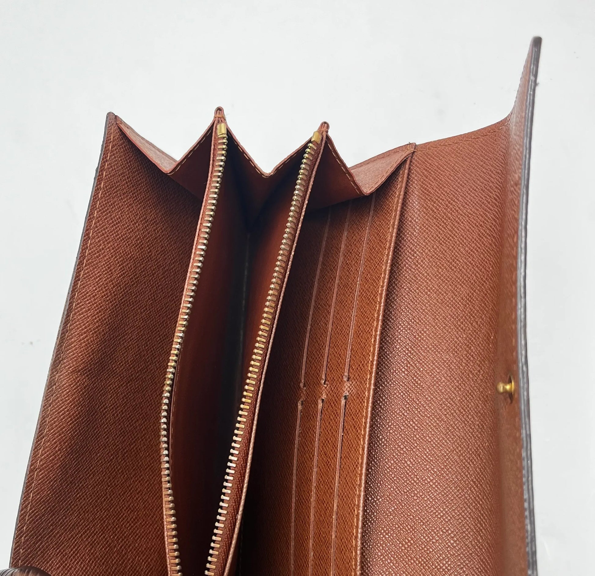 Louis Vuitton Emilie Monogram Canvas, Brown, Canvas, Wallet