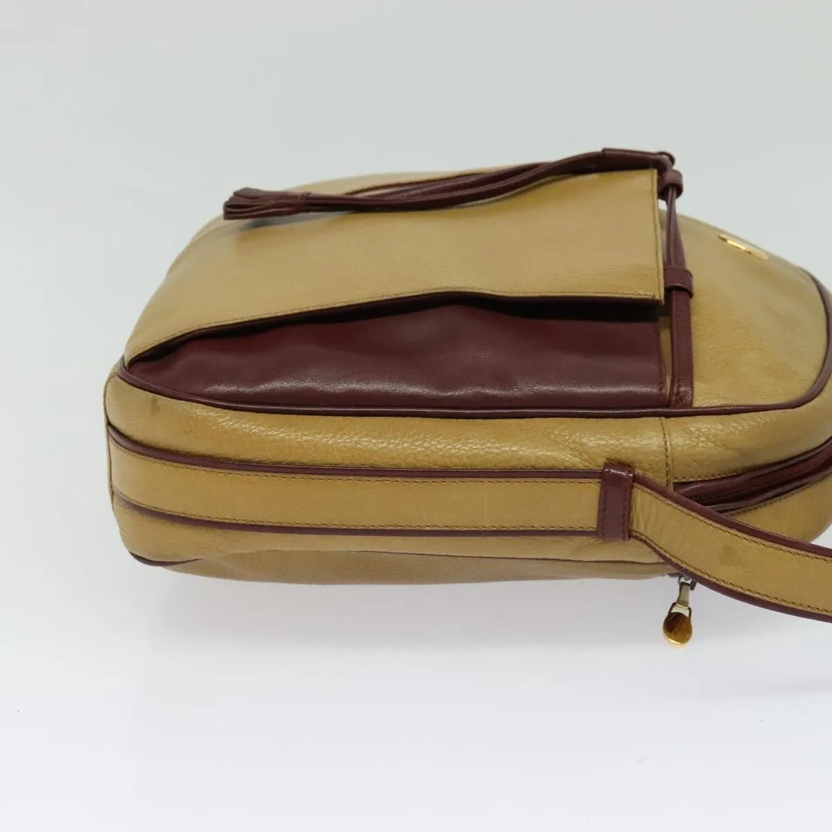 cartier Tasseled Must de Cartier Leather, Yellow, Leather, Shoulder Bag