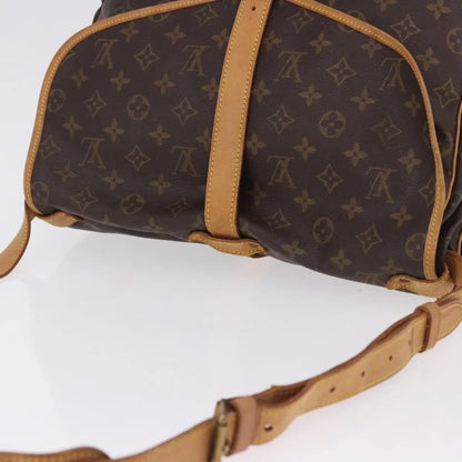 Louis Vuitton Saumur Monogram, Brown, Canvas, Shoulder Bag