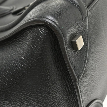 Celine Luggage Grainy Leather, Black, Leather, Tote Bag