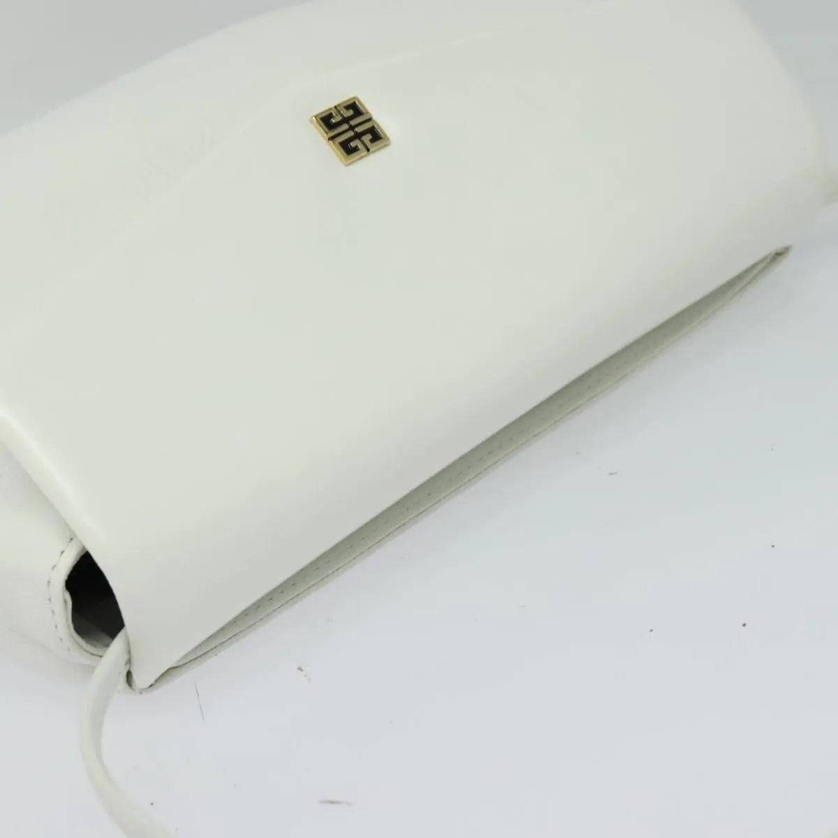 Givenchy Vintage 4G Leather, White, Leather, Shoulder Bag