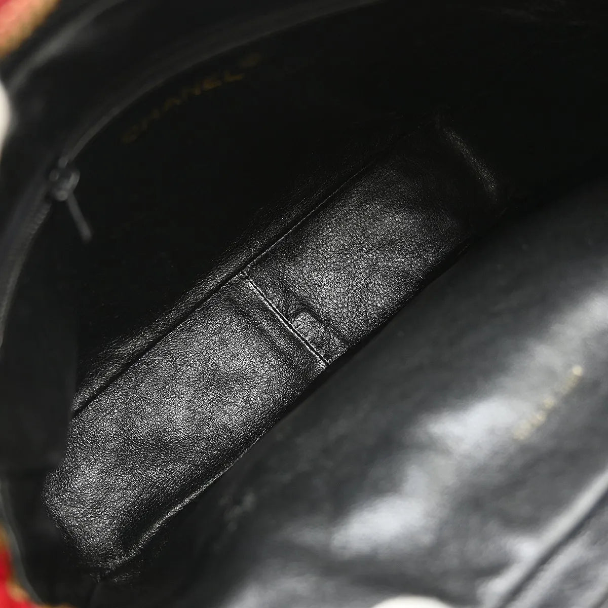 Chanel Vintage Front Pocket Camera Quilted Lambskin, Red, Leather, Shoulder Bag