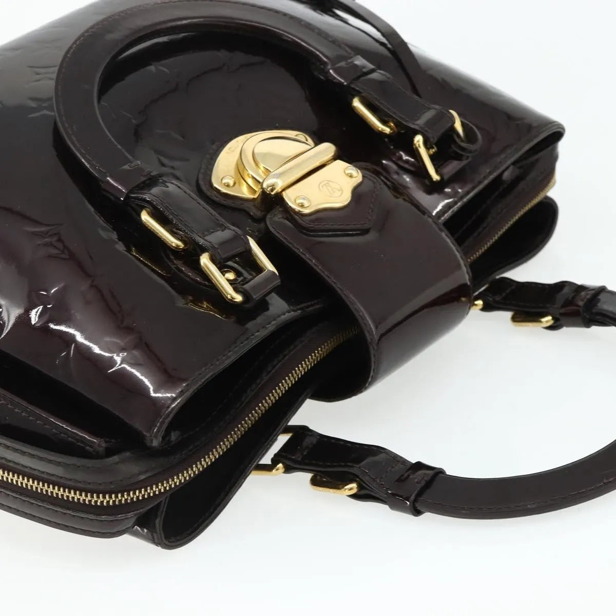 Louis Vuitton Melrose Avenue Monogram Vernis, Burgundy, Patent Leather, Handbag