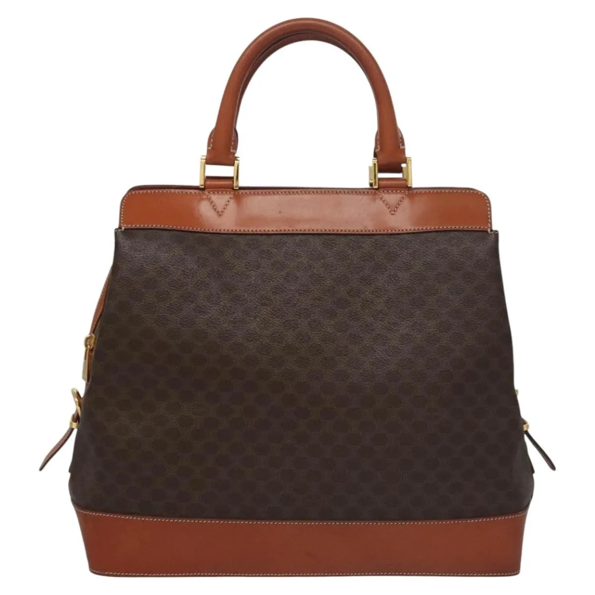 Celine Handbag Canvas, Brown, Canvas, Handbag