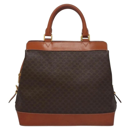 Celine Handbag Canvas, Brown, Canvas, Handbag