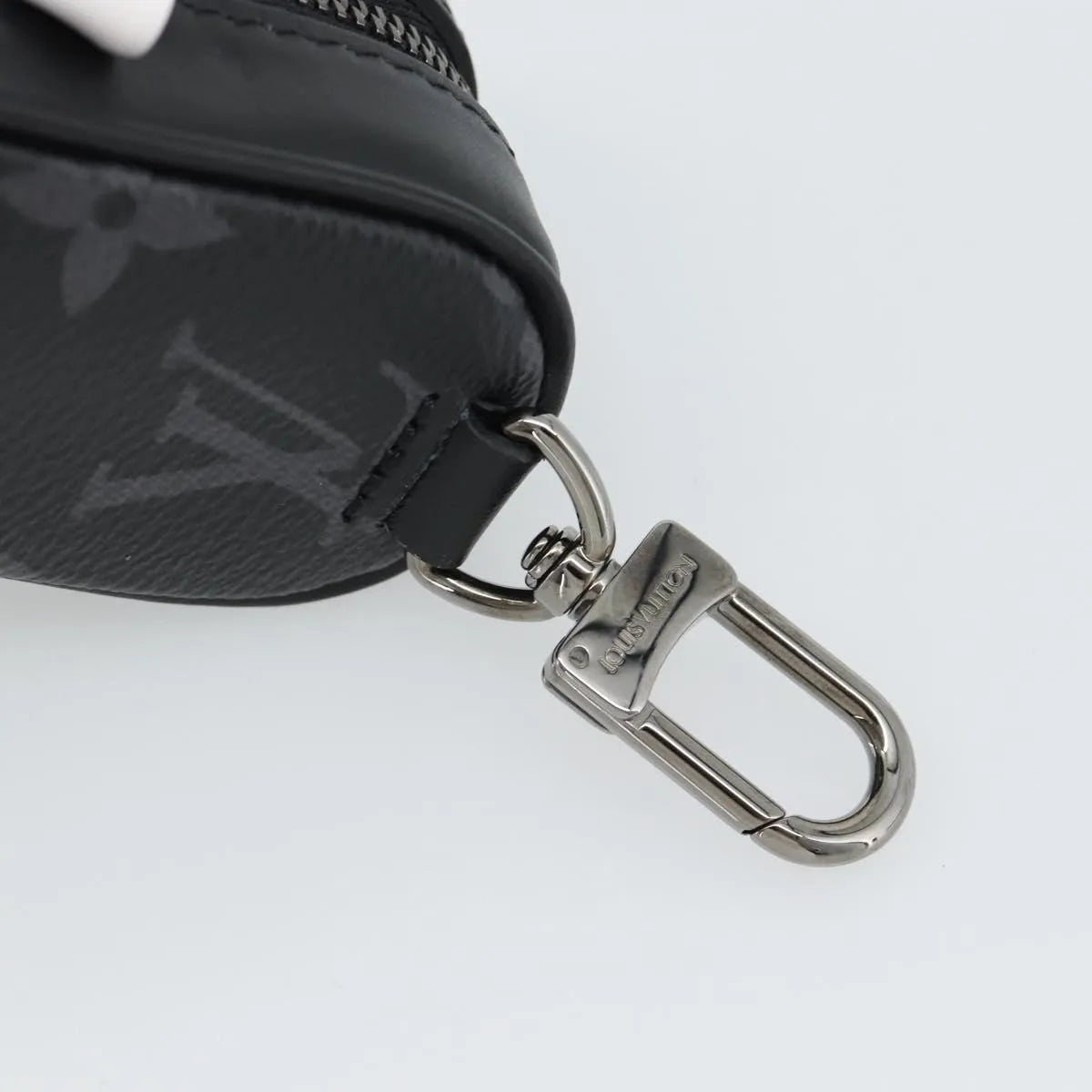 Louis Vuitton golf ball case monogram, Black, Canvas, Clutch