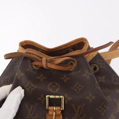Louis Vuitton Vintage Montsouris Monogram Canvas, Brown, Canvas, Backpack
