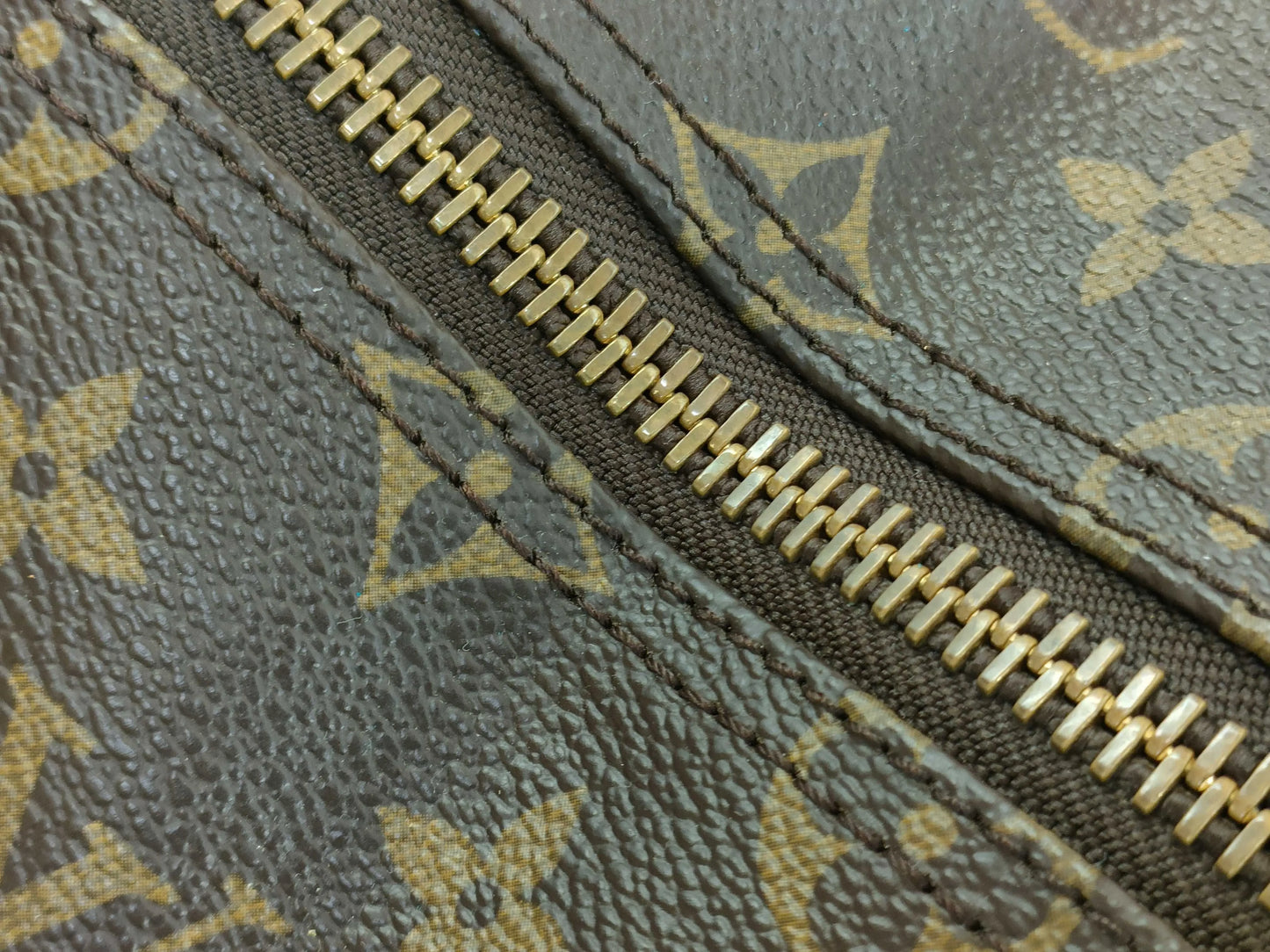 Louis Vuitton Keepall Monogram Canvas, Brown, Canvas, Travel Bag