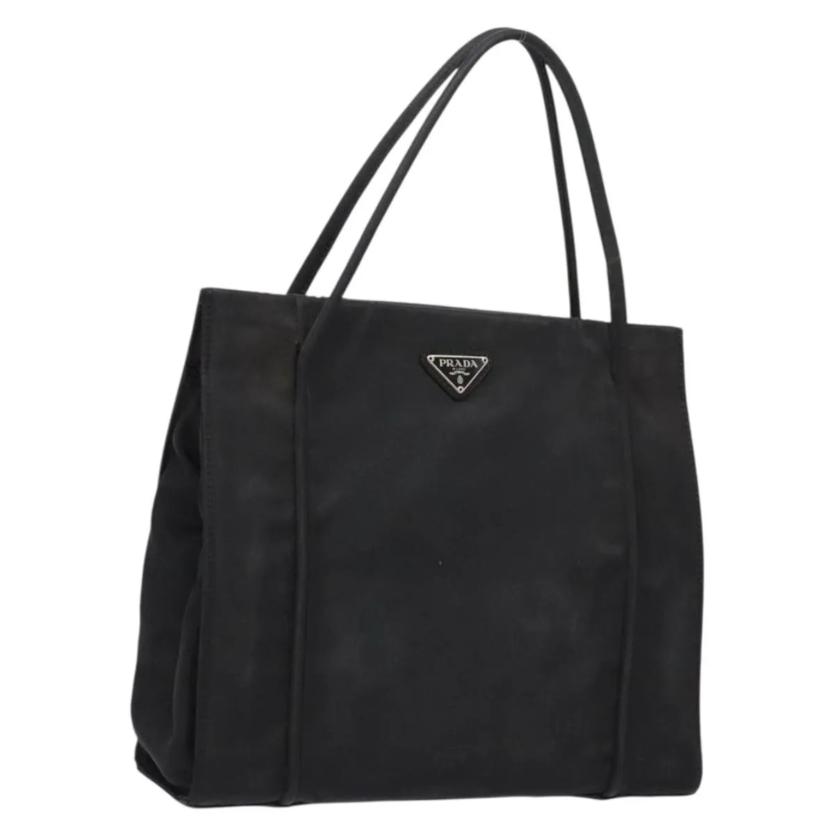 Prada cabas tessuto nylon, Black, Nylon, Handbag