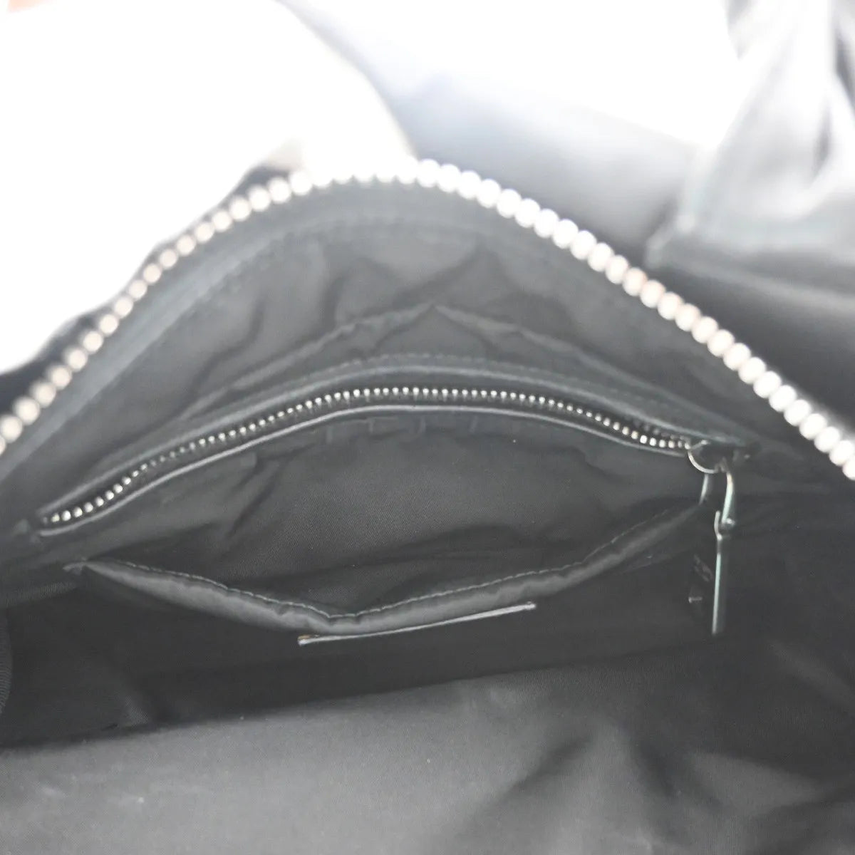Prada Convertible Double Tote Tessuto, Black, Nylon, Handbag