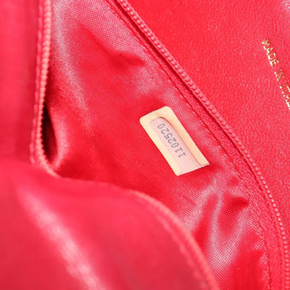 Chanel Vintage Tassel Flap Quilted Lambskin, Red, Leather, Shoulder Bag