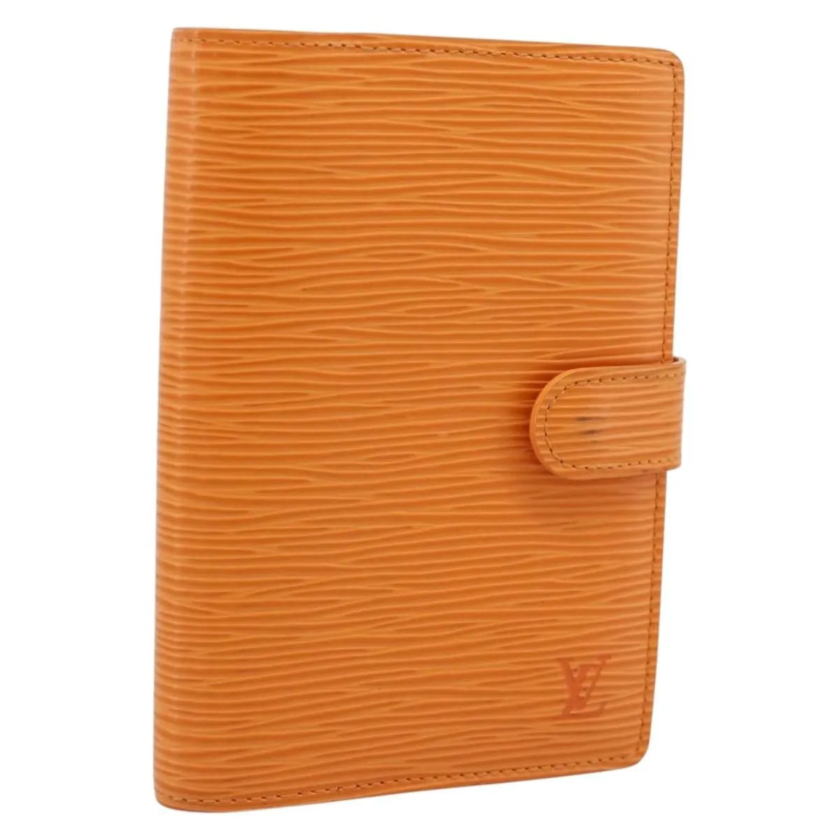 Louis Vuitton Agenda Cover Epi, Orange, Leather, Clutch