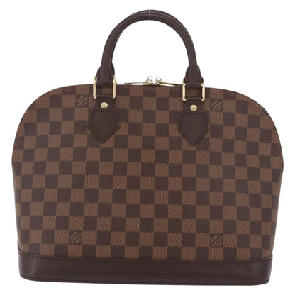 Louis Vuitton Alma Damier, Brown, Canvas, Handbag