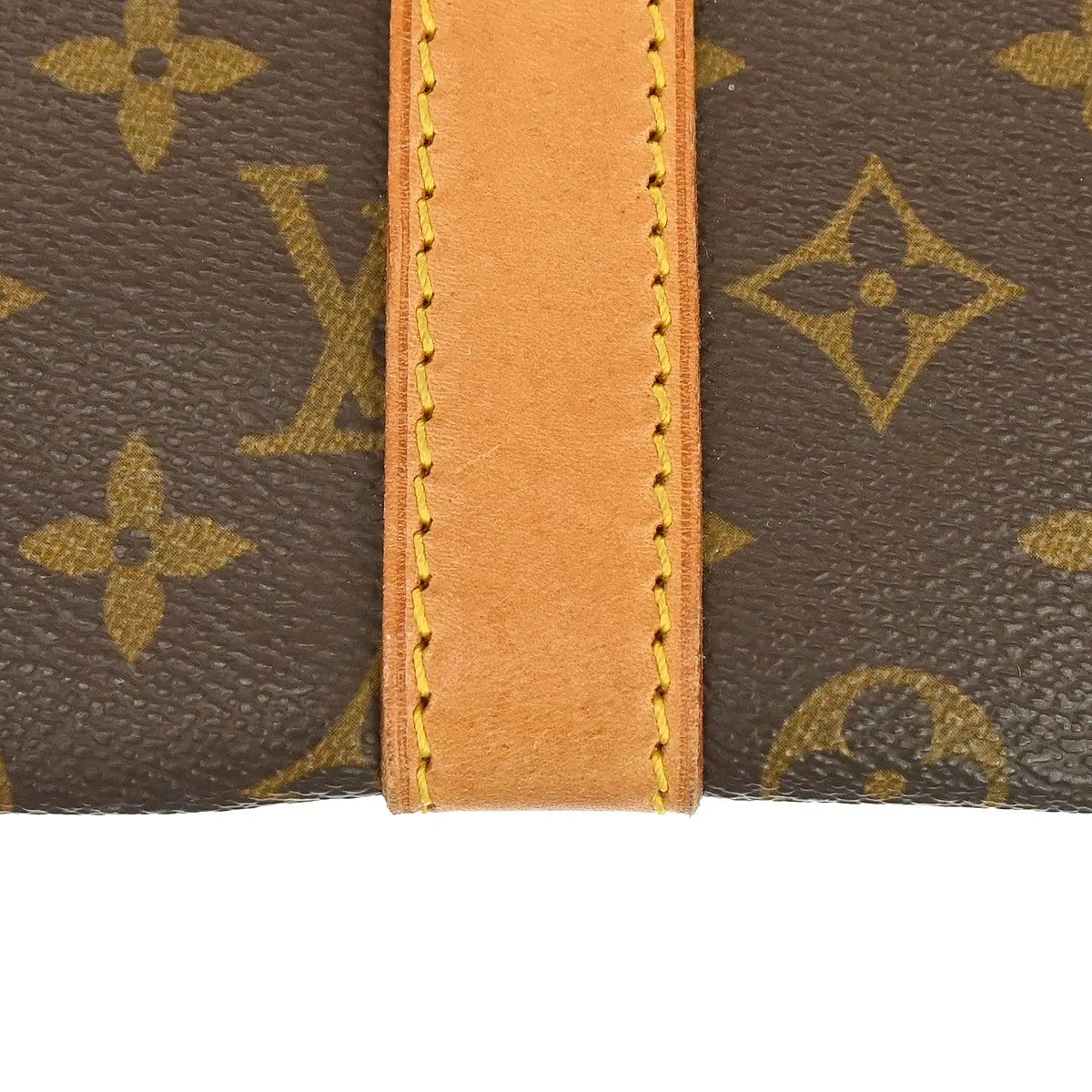 Louis Vuitton Keepall Monogram, Brown, Canvas, Travel Bag