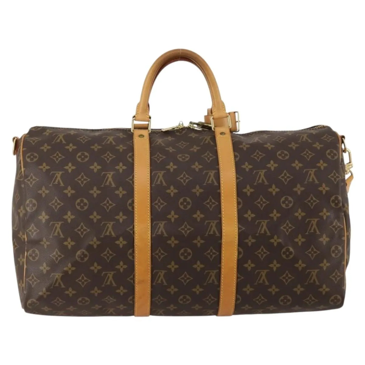 Louis Vuitton Keepall Bandouliere Monogram Canvas, Brown, Canvas, Travel Bag