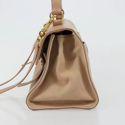 Saint Laurent Muse Two Leather, Beige, Leather, Handbag