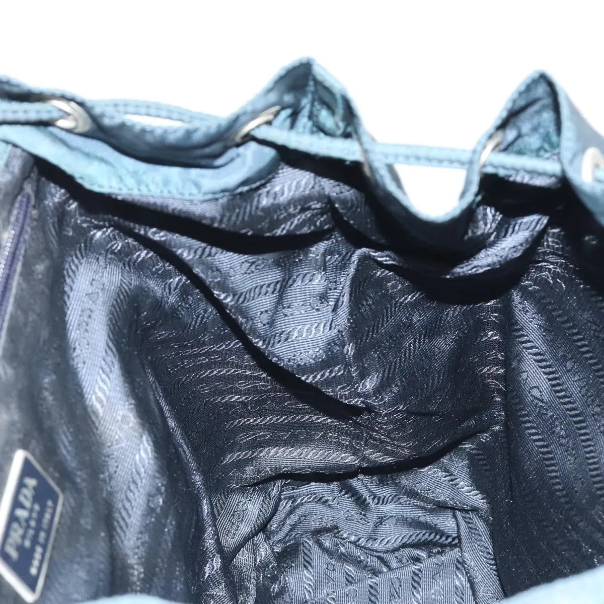Prada Double Front Pocket Tessuto, Navy, Nylon, Backpack