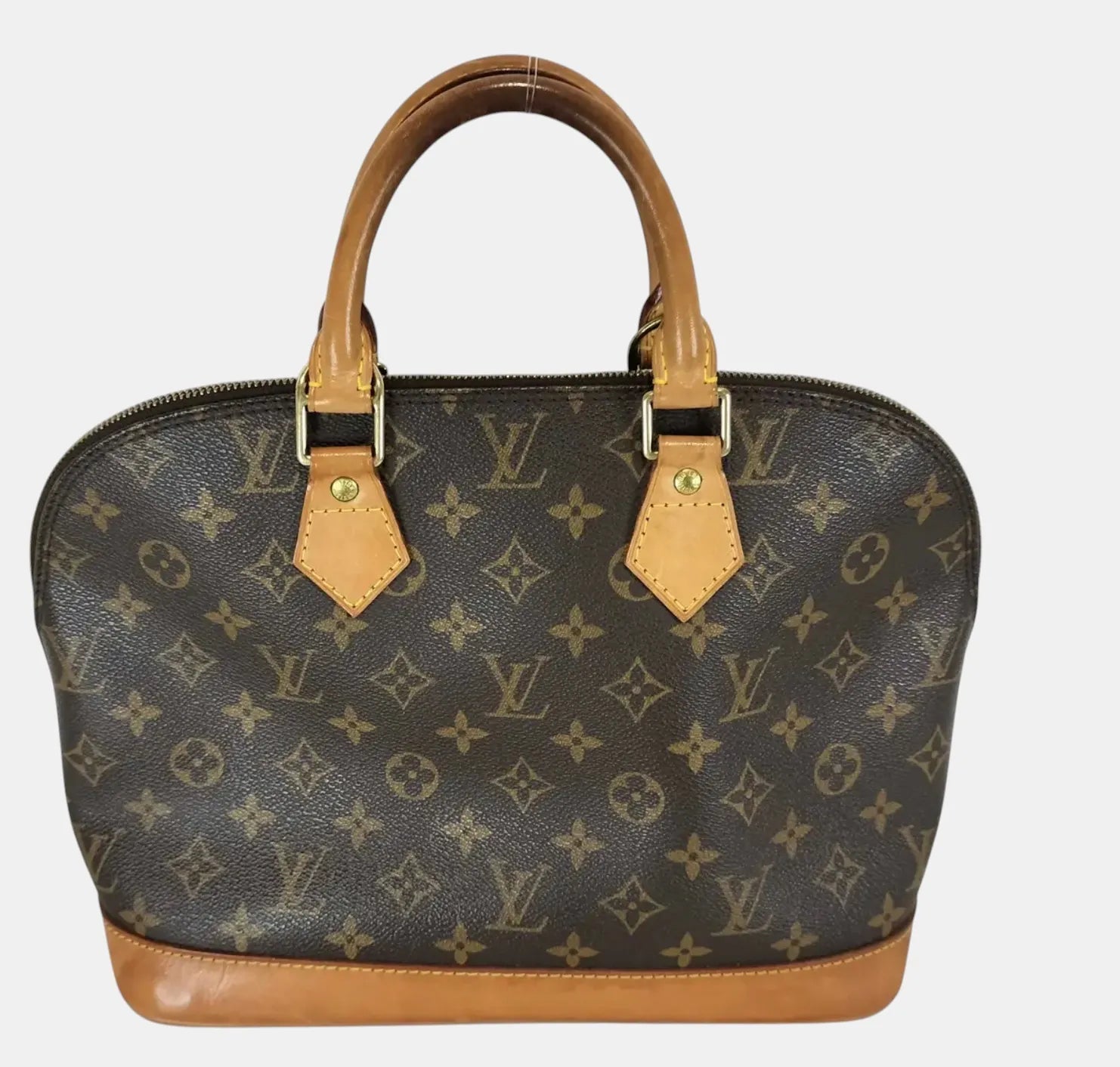 Louis Vuitton Alma Monogram Canvas, Brown, Canvas, Handbag