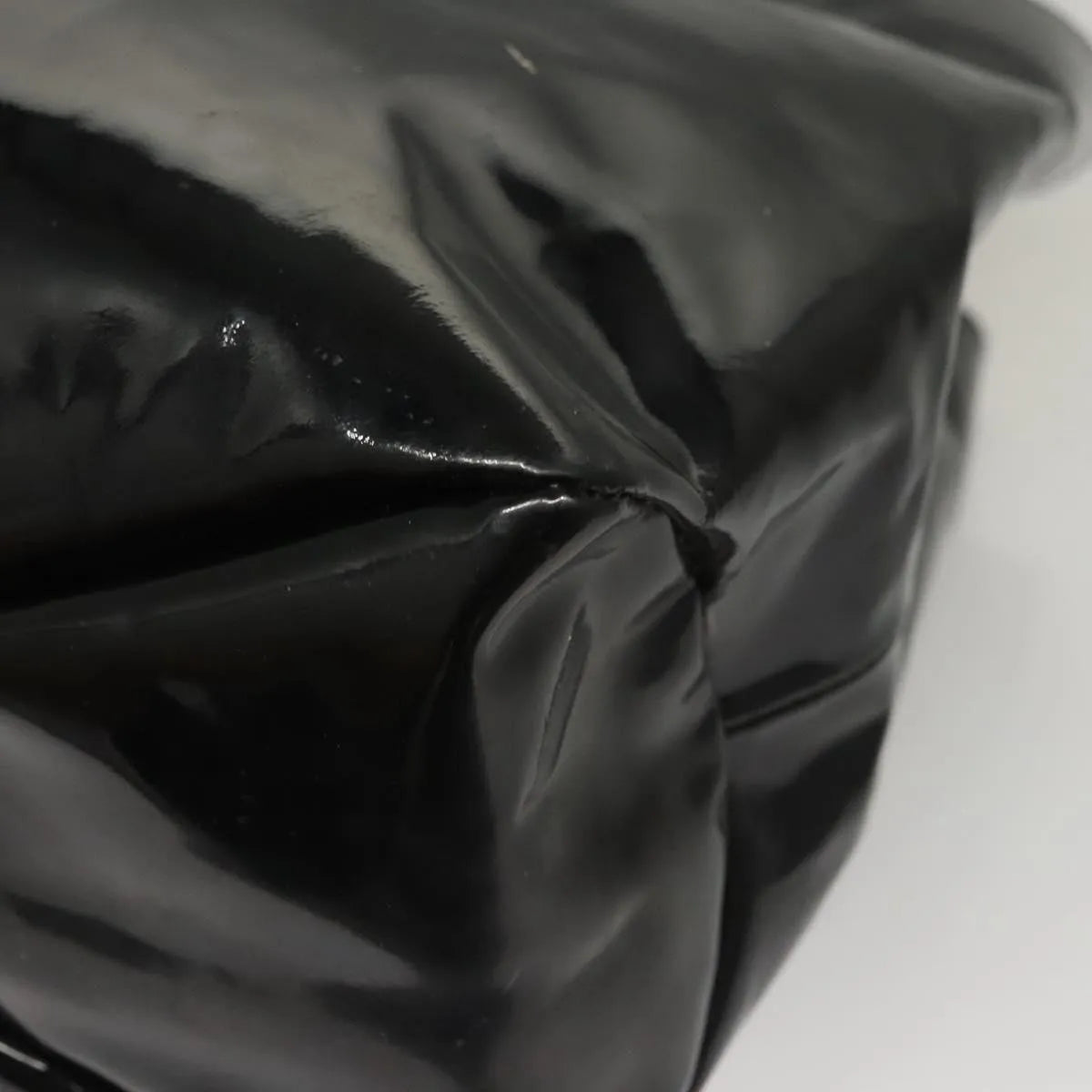 Salvatore Ferragamo Vala Patent leather, Black, Patent Leather, Handbag