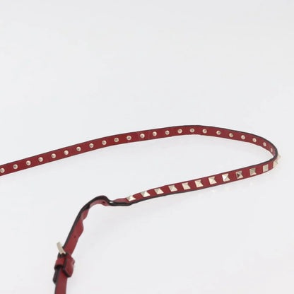 Valentino Garavani Rockstud Camera Leather, Red, Leather, Shoulder Bag