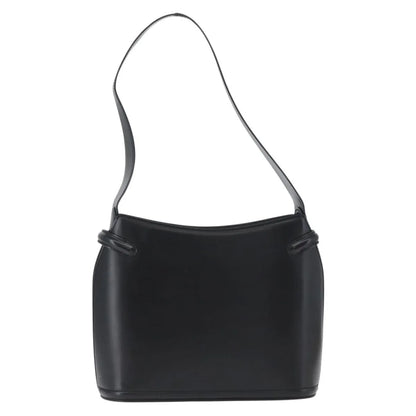 Bally Vintage Leather, Black, Leather, Handbag