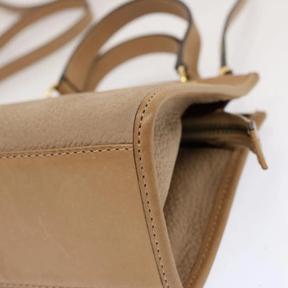 Celine vintage Leather, Beige, Leather, Handbag