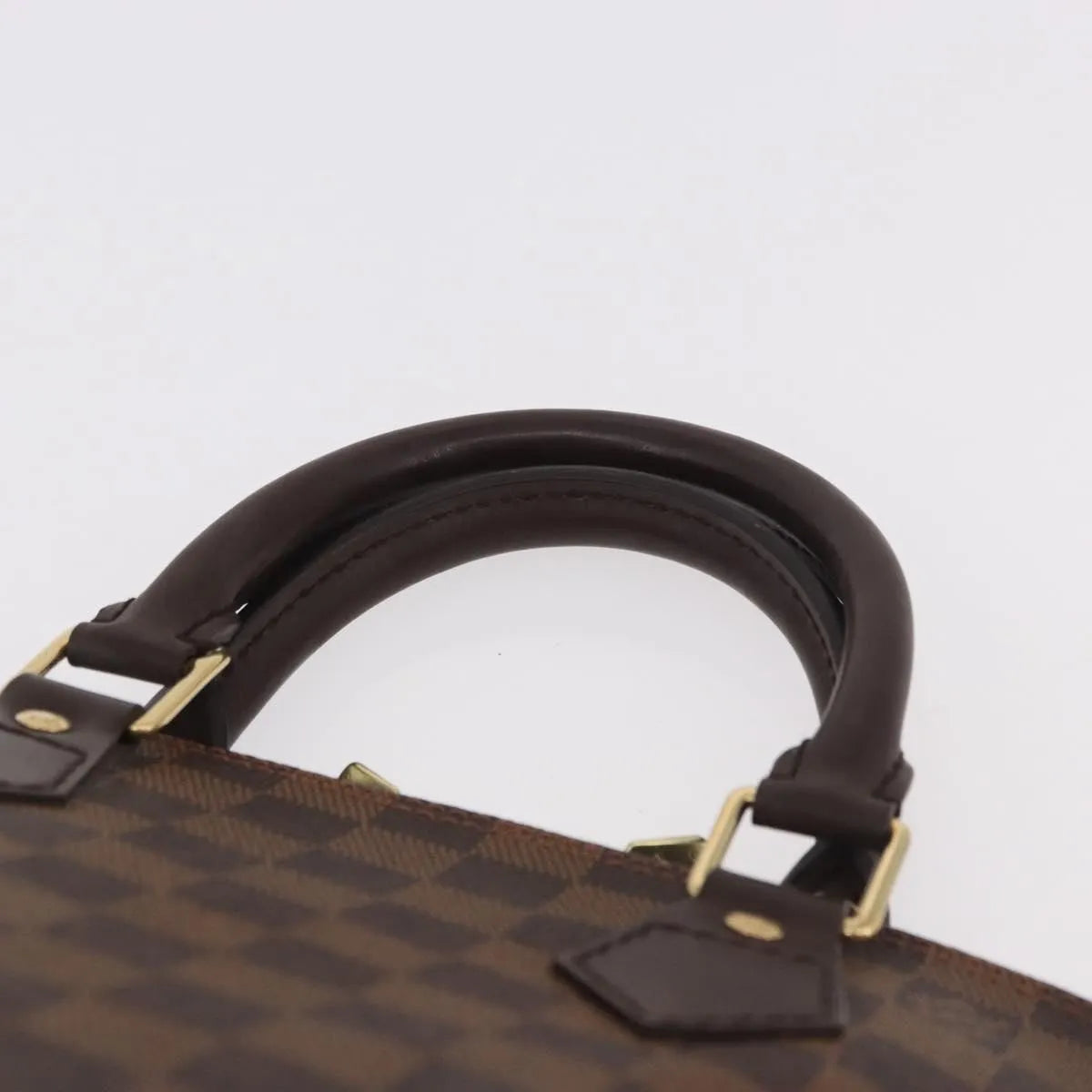 Louis Vuitton Alma Damier, Brown, Canvas, Handbag