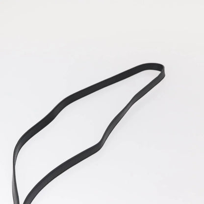 Salvatore Ferragamo Gancini Flap Leather, Black, Leather, Shoulder Bag
