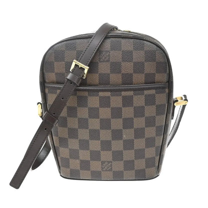 Louis Vuitton Ipanema Damier, Brown, Leather, Shoulder Bag