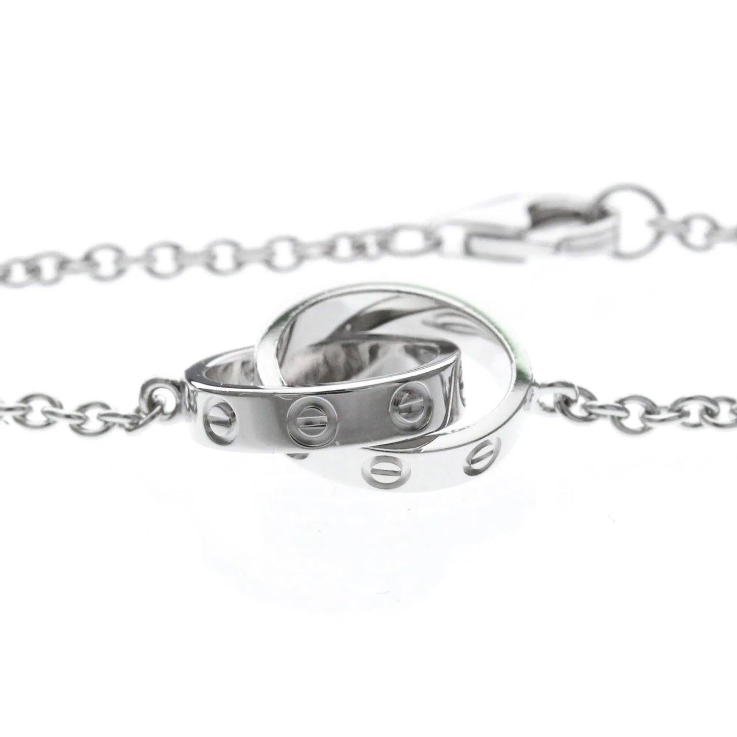 Cartier Love Interlocking 18K White Gold, Silver, White Gold, Bracelet