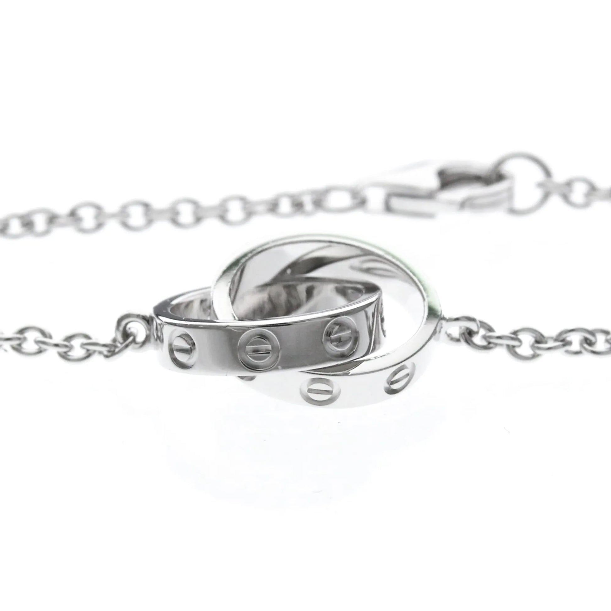 Cartier Love Interlocking 18K White Gold, Silver, White Gold, Bracelet