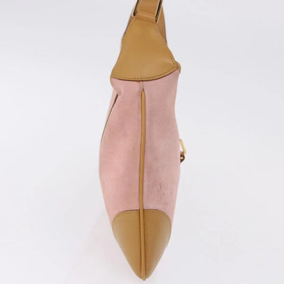 Gucci Bamboo Jackie Suede, Pink, Suede, Handbag