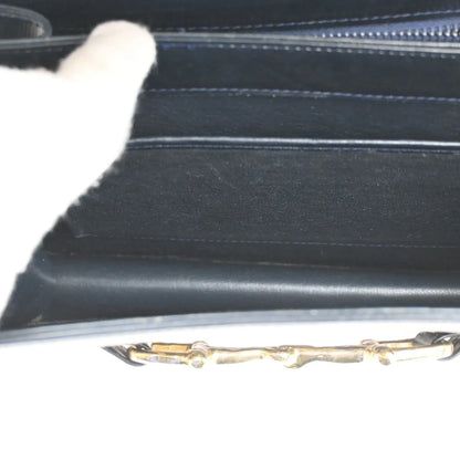 Celine Horse Carriage Canvas and Leather, Navy, Canvas, Shoulder Bag
