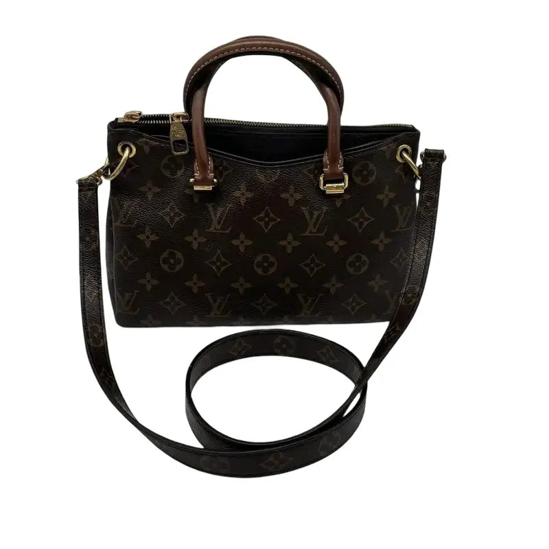 Louis Vuitton Pallas Tote Monogram Canvas with Leather, Brown, Canvas, Handbag