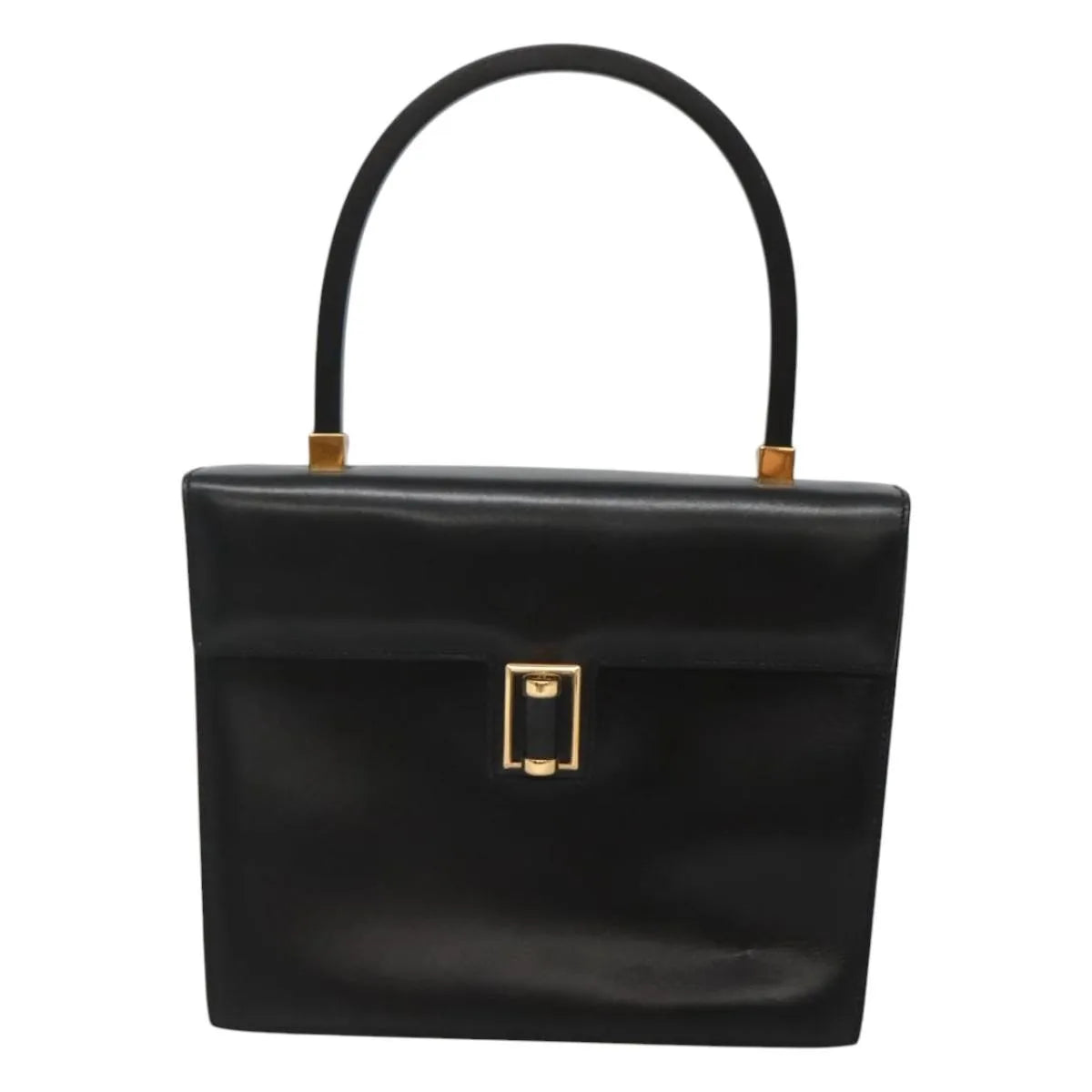 Gucci Vintage Leather, Black, Leather, Handbag