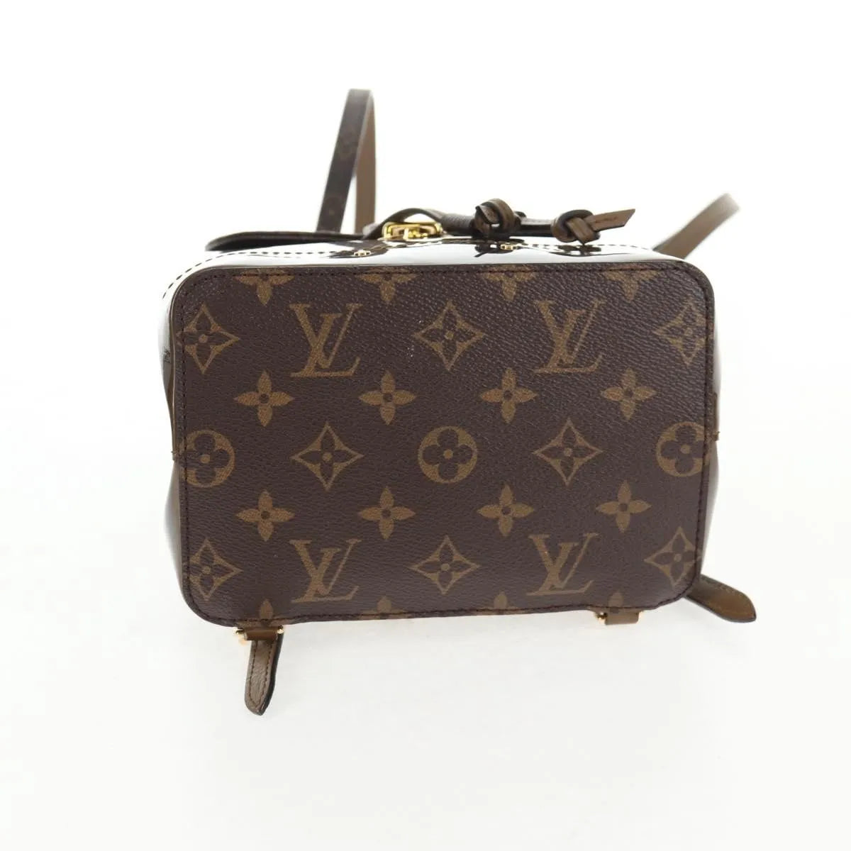 Louis Vuitton Hot Springs Vernis with Monogram Canvas, Brown, Canvas, Backpack