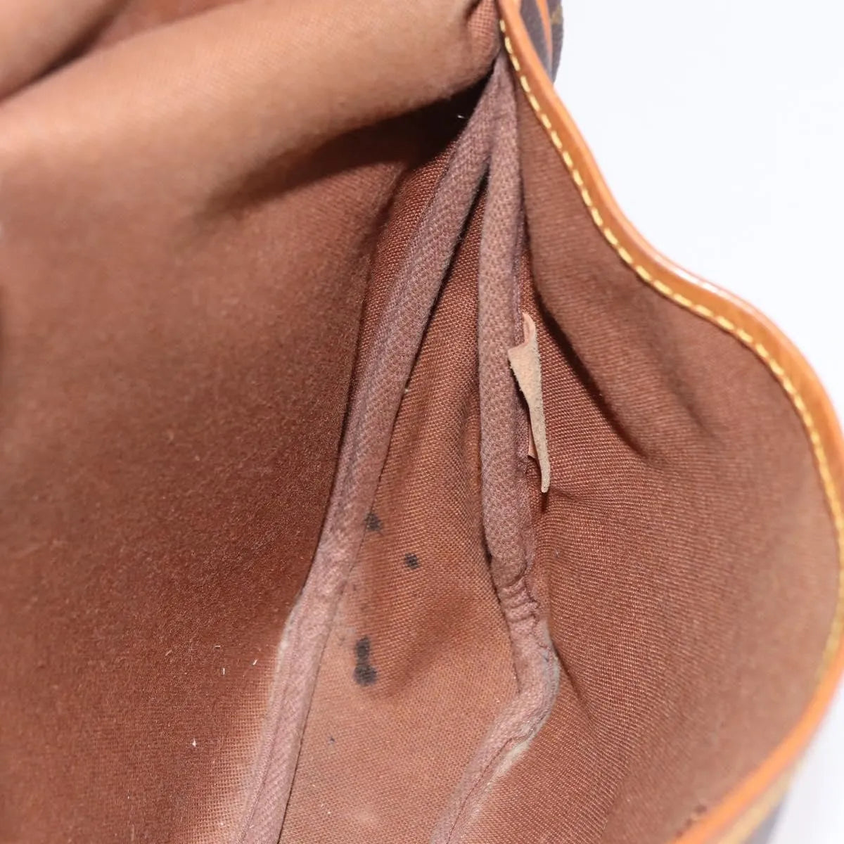 Louis Vuitton Saumur Canvas, Brown, Canvas, Shoulder Bag