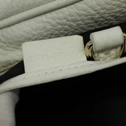 Celine vintage Leather, White, Leather, Handbag